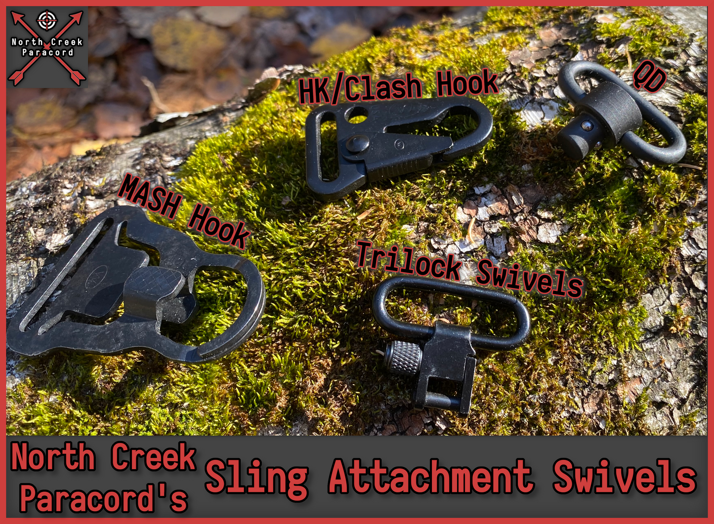 Custom Paracord Rifle Sling, Modified Sanctified, Adjustable, Choose your own rifle clip