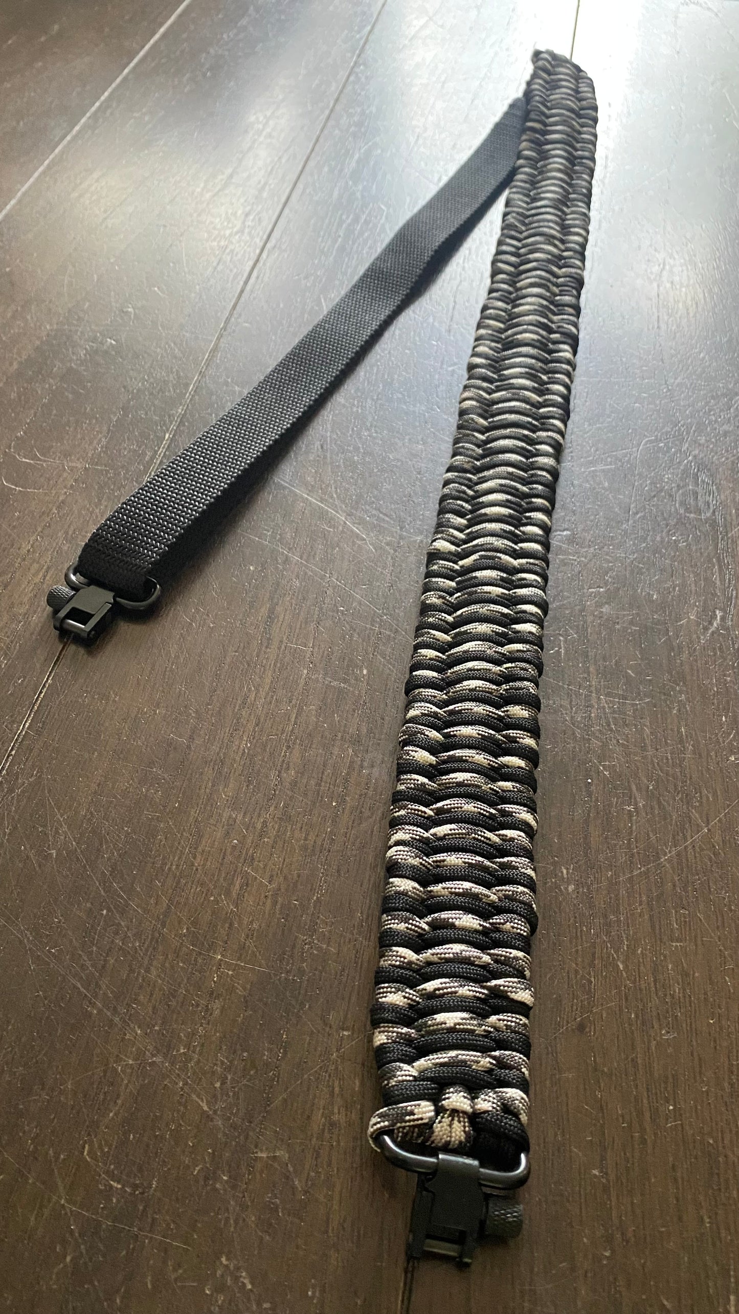Premade Black and Urban Camo Paracord Trilock Adjustable Trilobite Rifle Sling