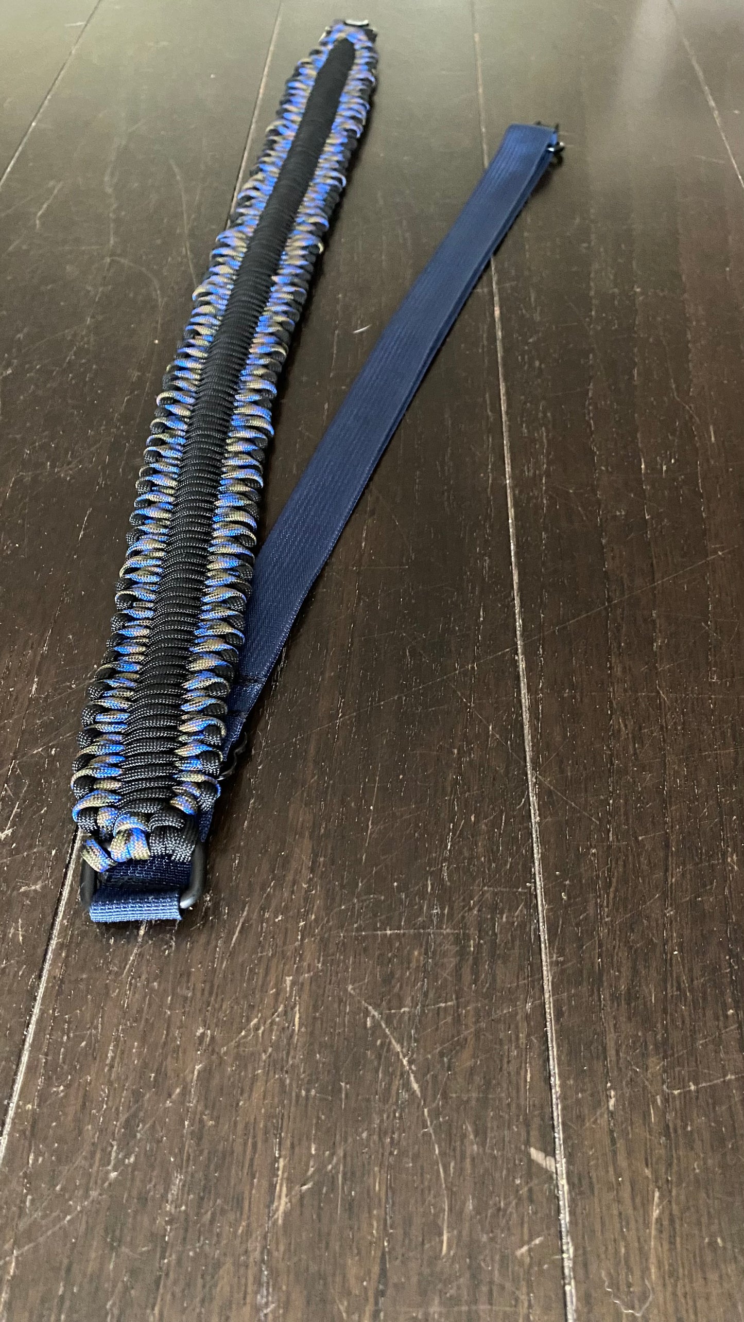 Premade Black and Cove Paracord Trilock Adjustable Dragon Tongue Rifle Sling