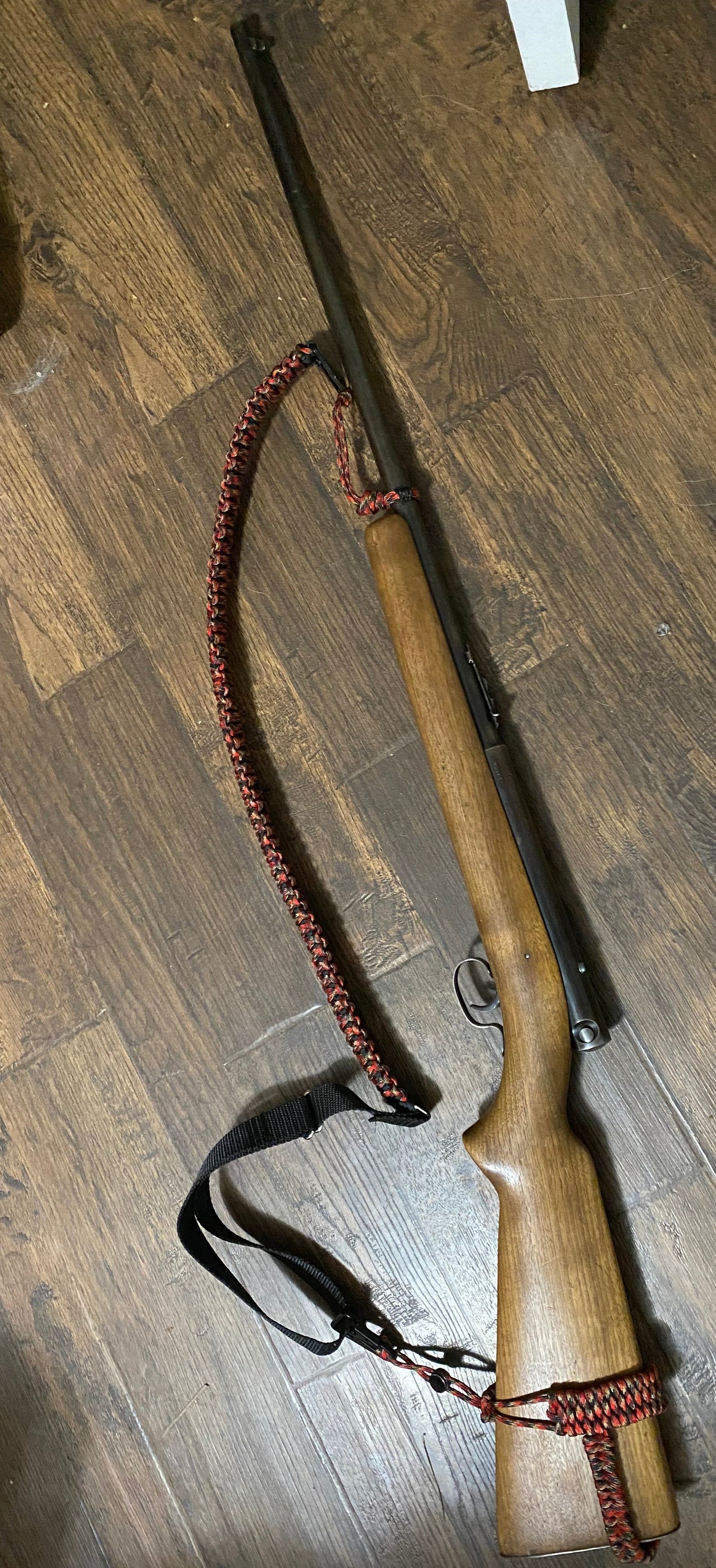 Custom Adjustable Paracord Double Cobra No-Drill Rifle Sling, Choose Your Colors and Stock Holder Type