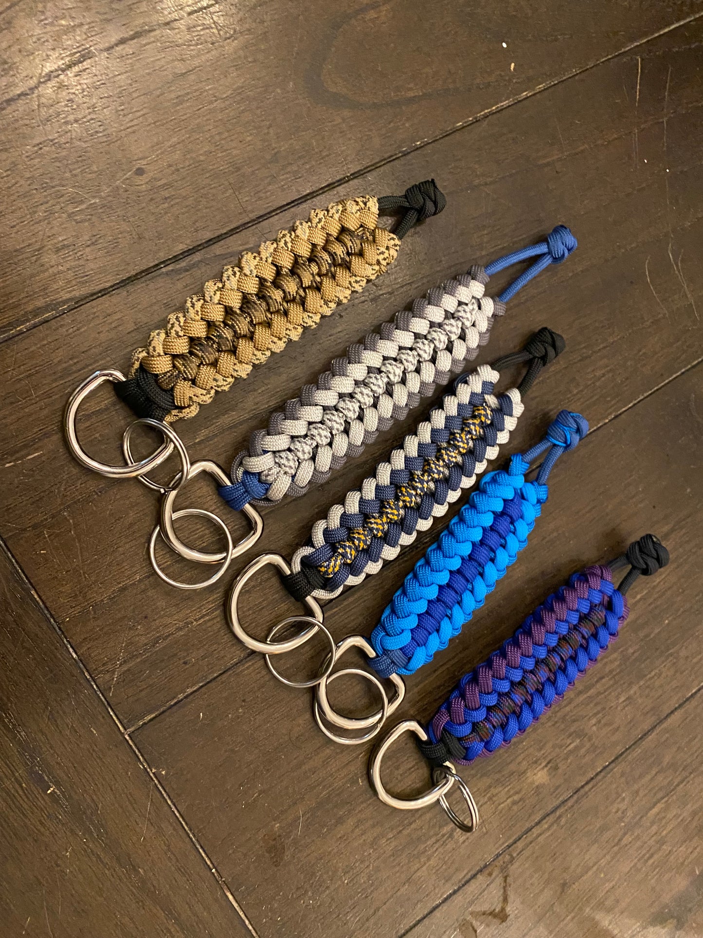 Custom Paracord Keychain, Choose your Color, Weave, Hardware, and Size