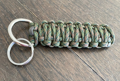 Custom Paracord Cobra Keychain, Choose your Weave Subtypes, Colors, Hardware, and Size