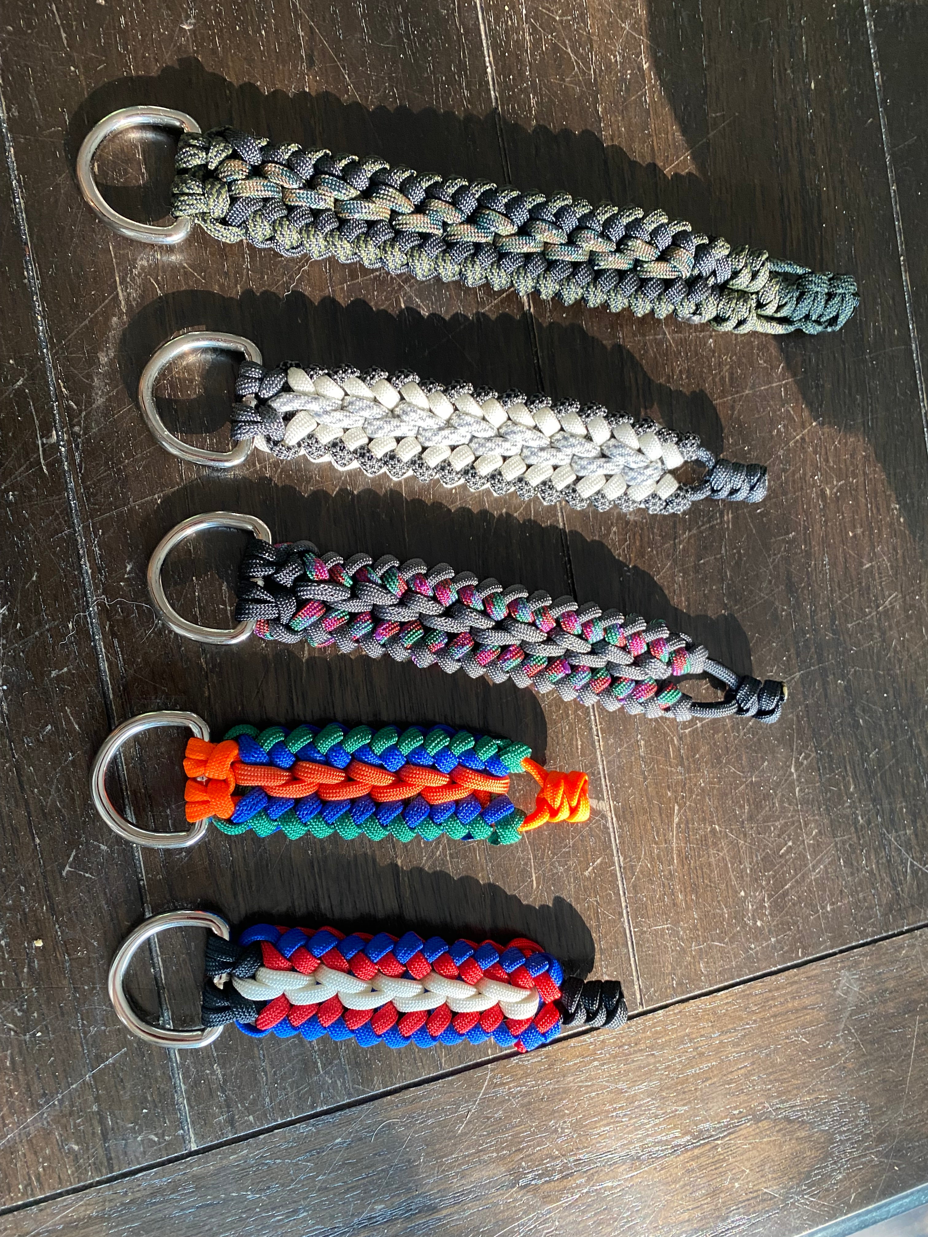 Custom sale paracord keychain