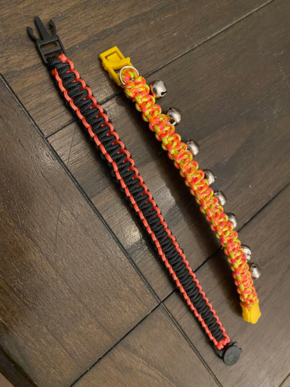 Custom Paracord Cat Collar, Choose Your Colors, Hardware, and Add-ons