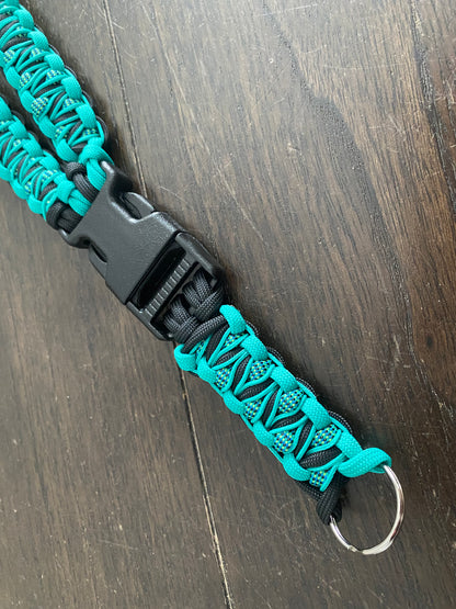 Custom Paracord Soloman's Dragon Lanyard, Choose your Colors and Hardware