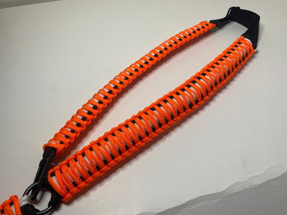 Custom Paracord Single Point Sling, Adjustable, Double Cobra Weave