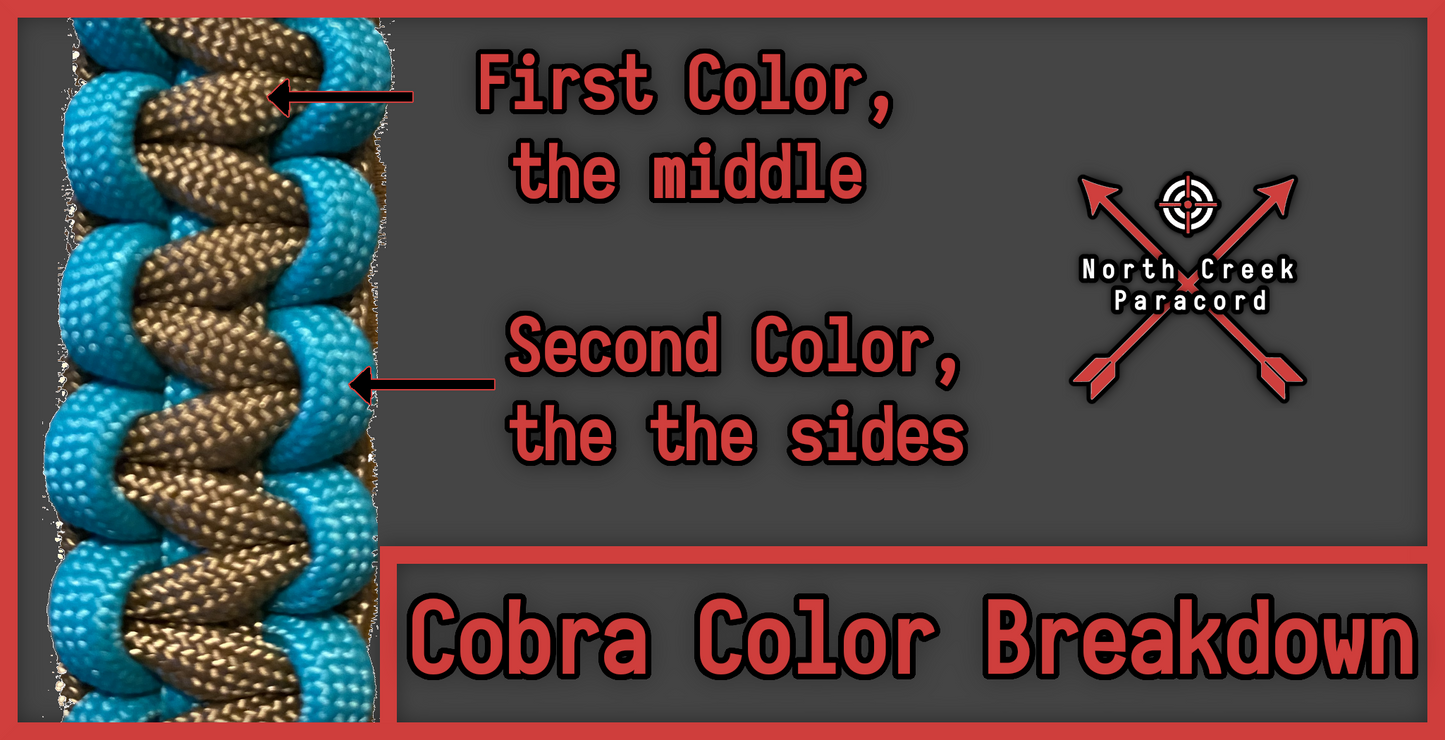 Custom Paracord Cobra Lanyard, Choose your Colors and Hardware