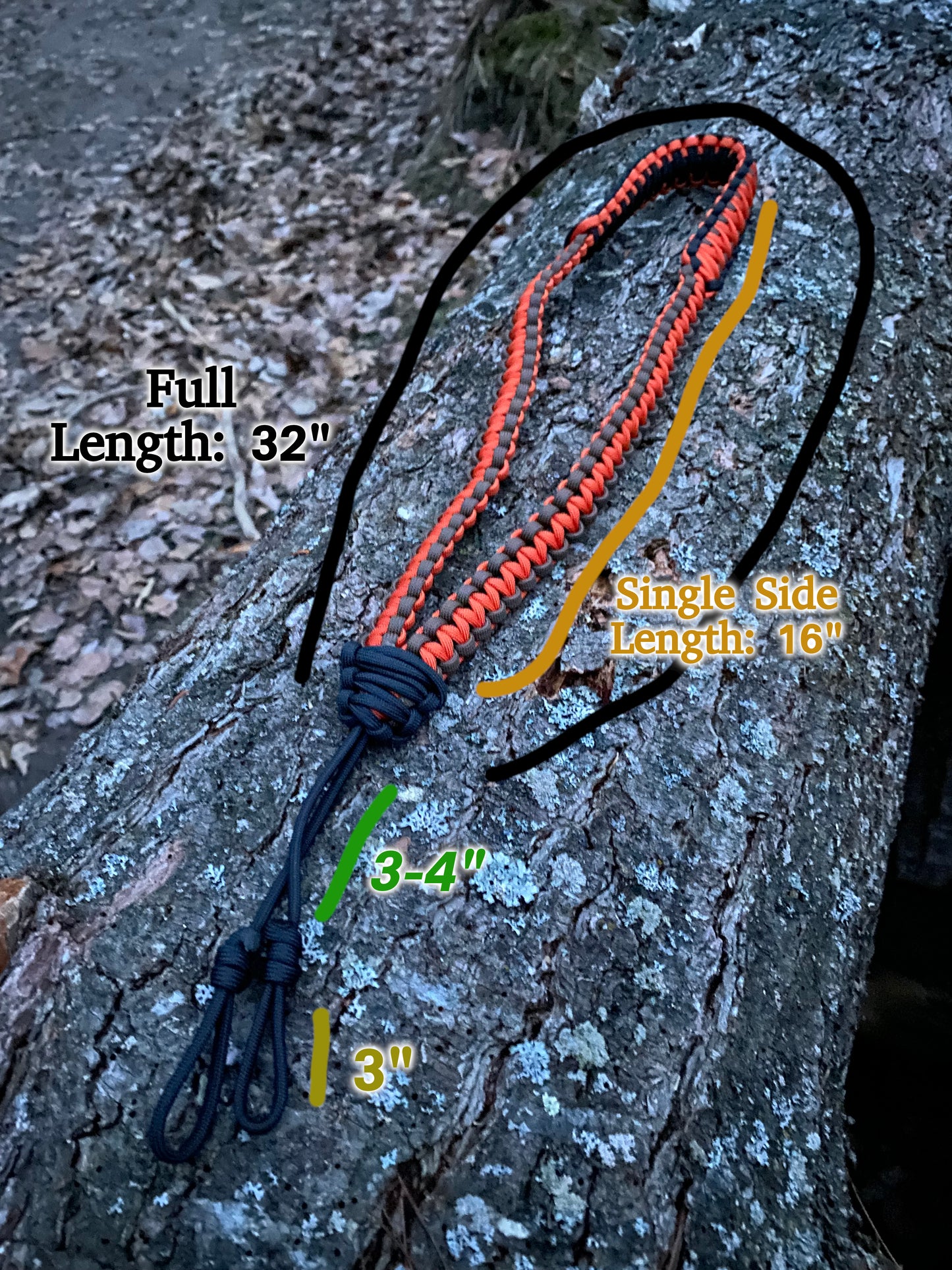 Custom Paracord Round Braid Game Call Lanyard