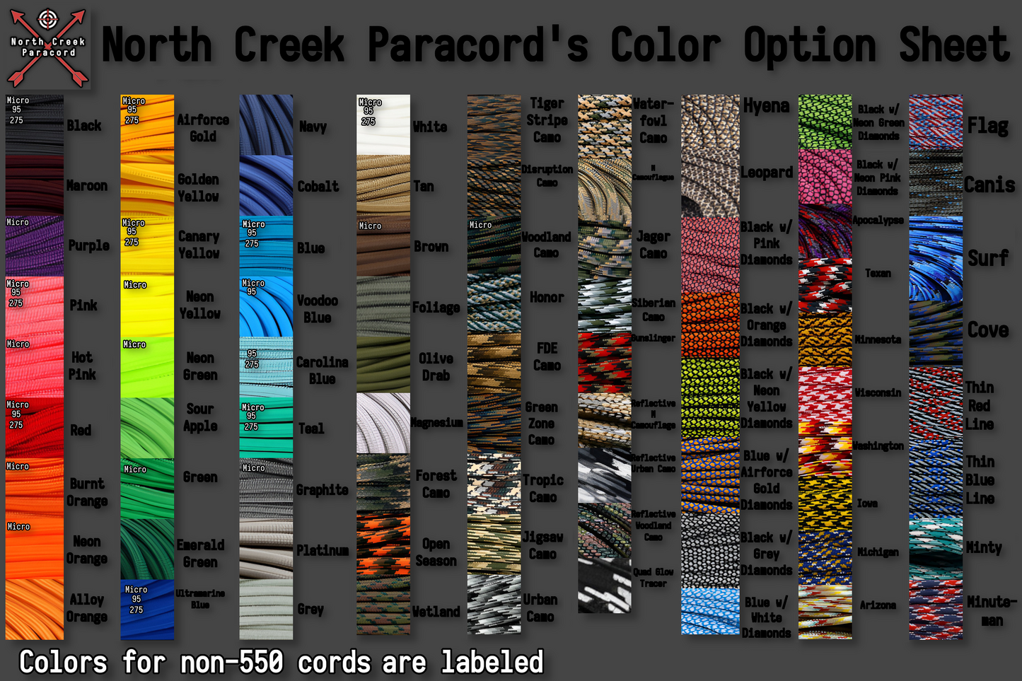 Custom Paracord Binocular Harness, Choose Your Colors