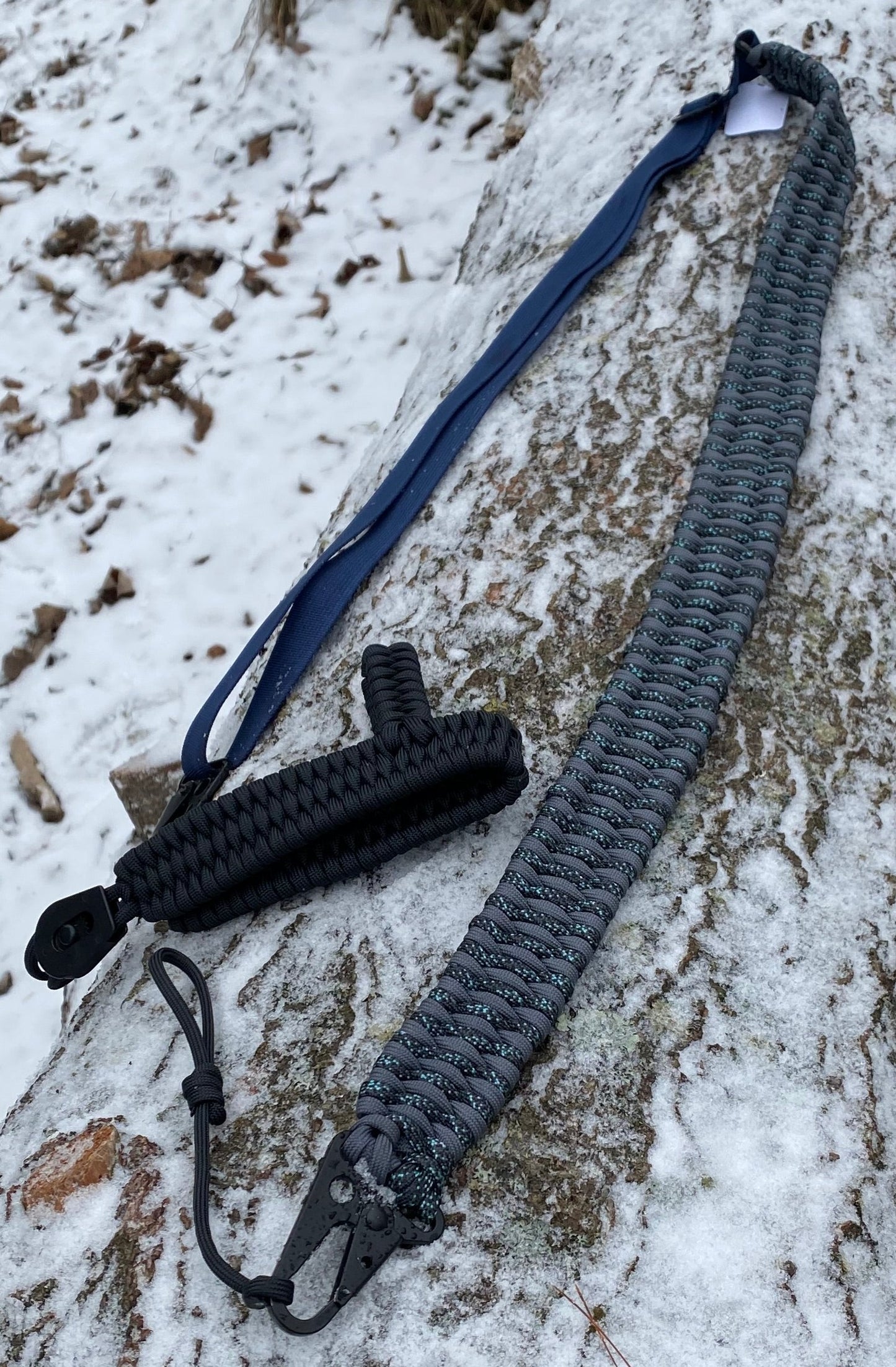 Custom Adjustable Paracord Trilobite No-Drill Rifle Sling, Choose Your Colors and Stock Holder Type