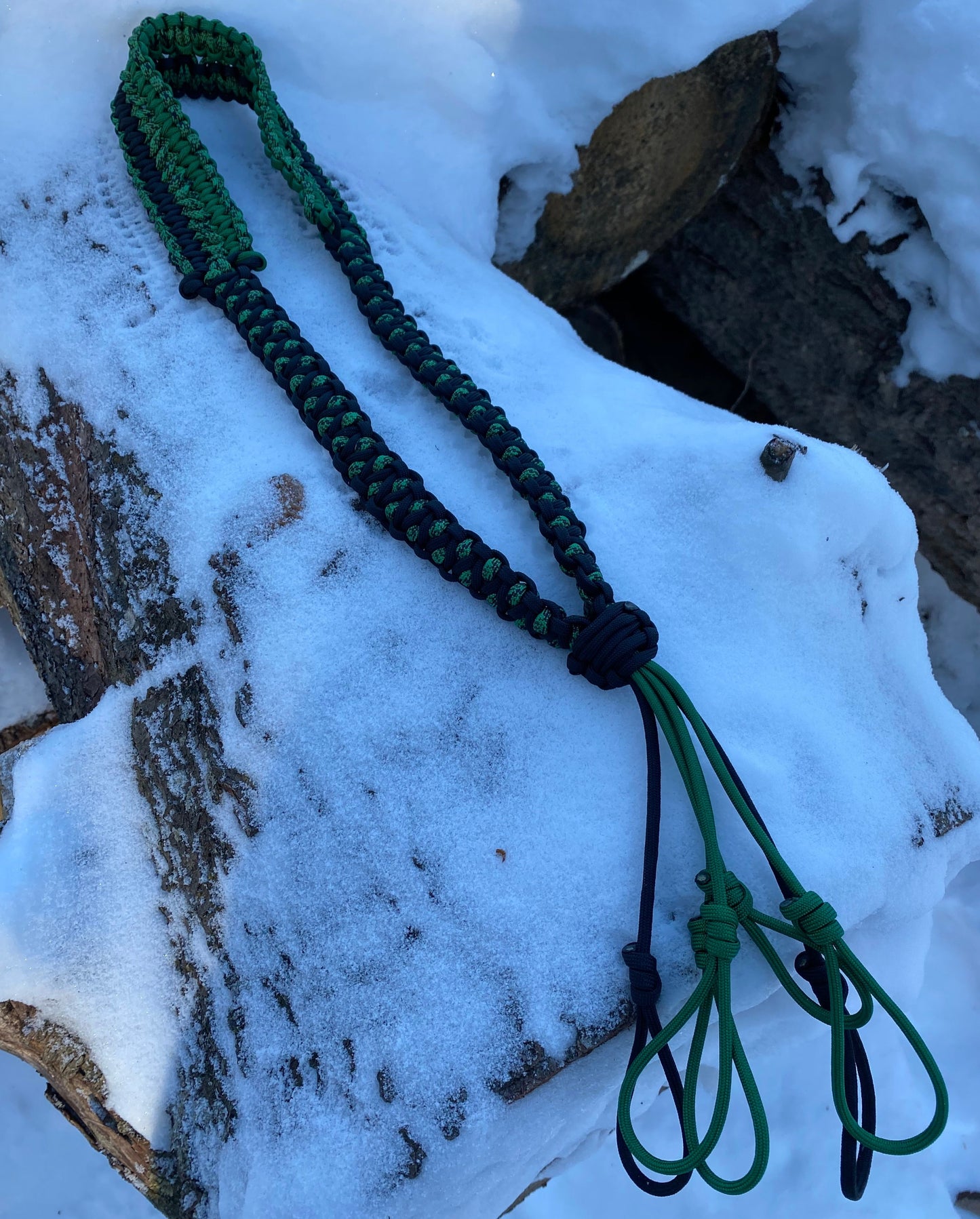 Custom Paracord Solomon’s Dragon Game Call Lanyard, Choose Your Colors, and Neckband Weave