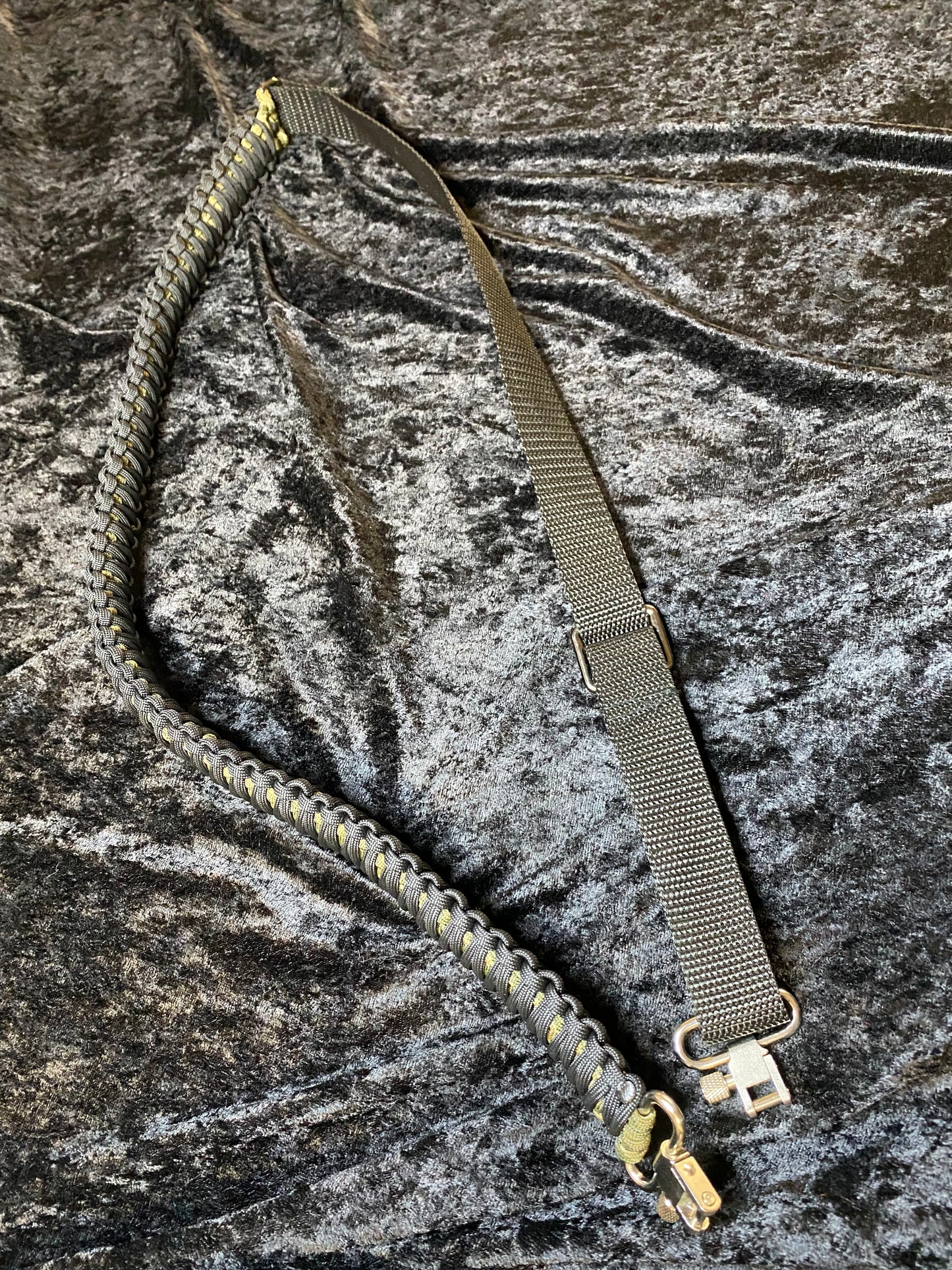 Custom Paracord Rifle Sling, Cobra Weave, Adjustable, Choose your own rifle clip